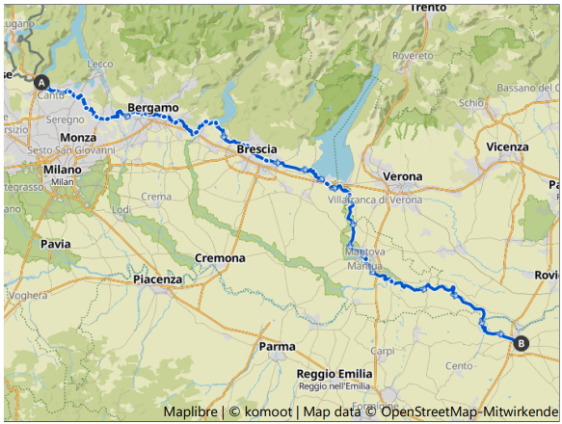 Fahradtour 2025 Karte